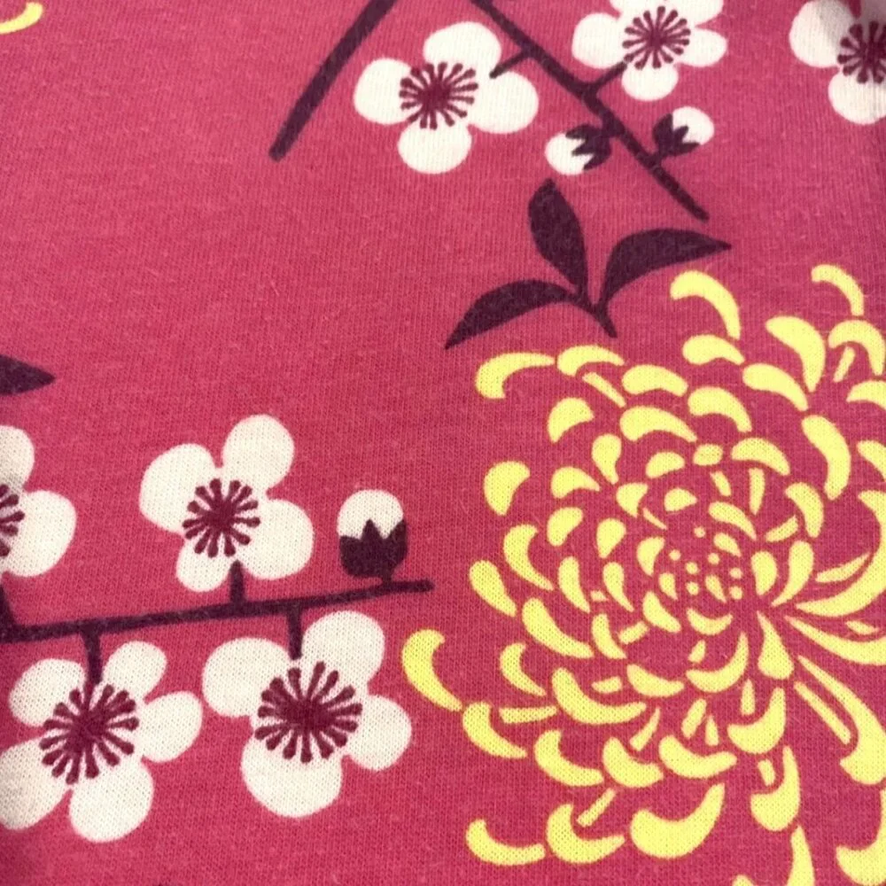 Tea Collection Sz 4 Pink Cherry Blossom Floral Bubble Dress